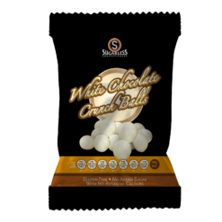 Sugarless White Chocolate Crunch Balls 90g - Sweetsworld