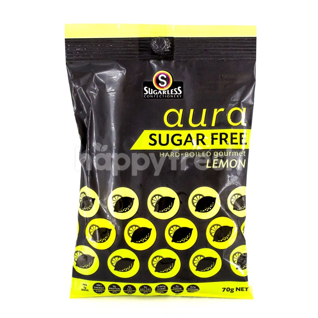 Aura Sugar Free Hard Boiled Gourmet Lemon