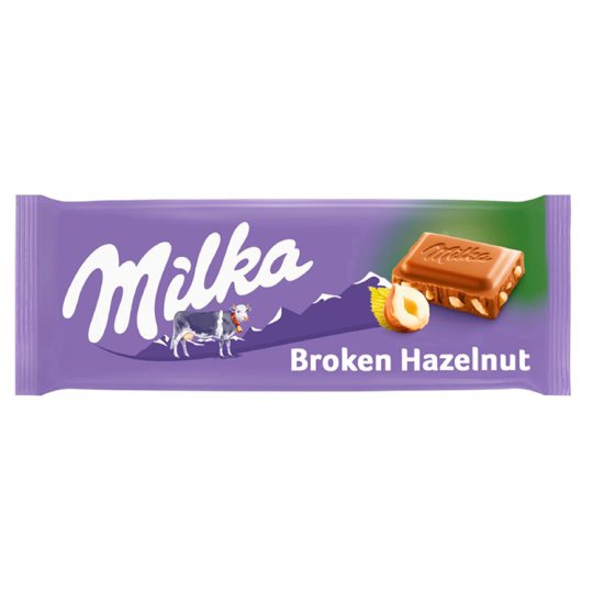 Milka Broken Hazelnut 100g