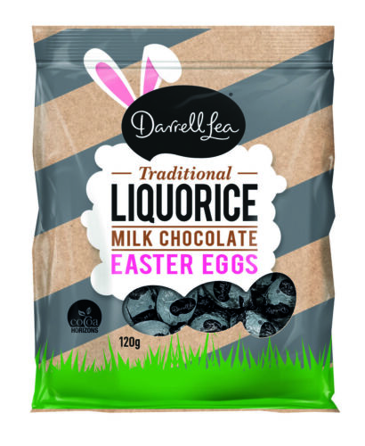 Darrell Lea Milk Chocolate Liquorice Foiled Eggs120g