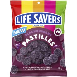 Darrell Lea Life Savers Blackcurrant Pastilles 180g