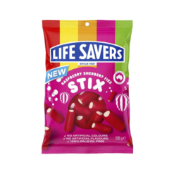 Life Savers Raspberry Sherbet Fizz Stix 220g