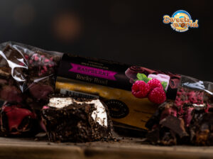 Milk Choc Raspberry Rocky Road 200g