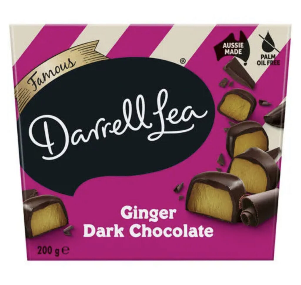Darrell Lea Dark Chocolate Ginger 200g - Sweetsworld