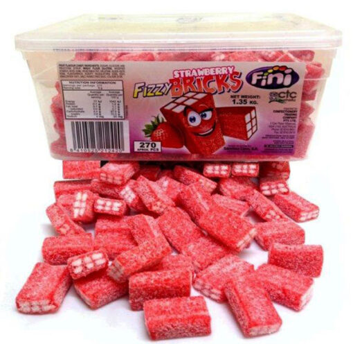 Fini Fizzy Strawberry Bricks 2kg