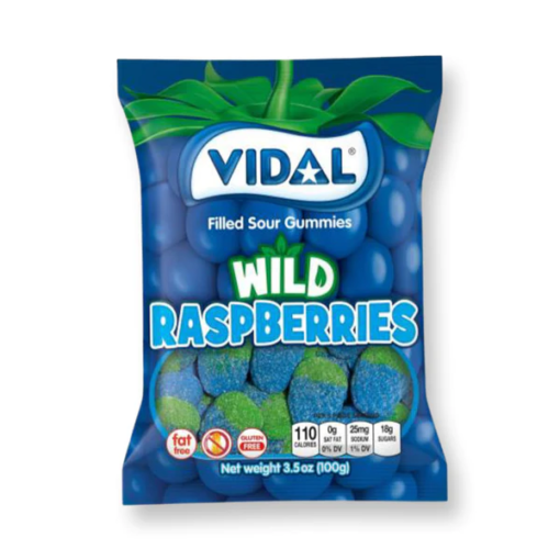 Vidal Wild Raspberries 100g