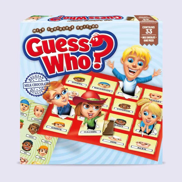 GUESS WHO CHOCO BOARD GAME 108g - Sweetsworld - Chocolate Shop