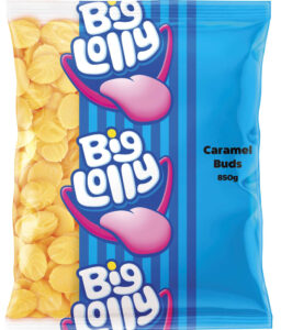 BIG LOLLY BUDS CARAMEL 850G
