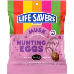 Darrell Lea Life Savers Musk Milk Chocolate Hunting Eggs 110g jpg