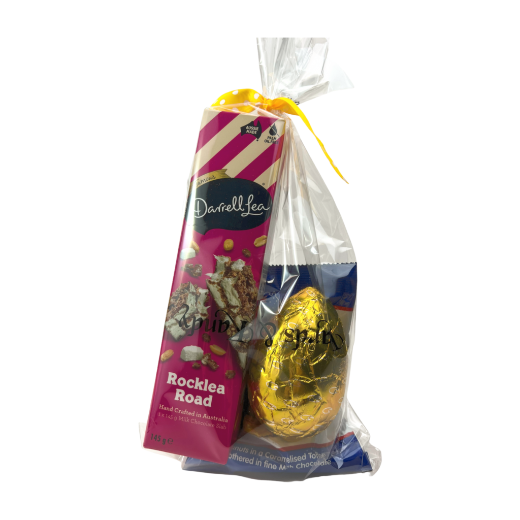 Darrell Lea Rocky Road Scorched Peanut Bites Easter Egg Pack