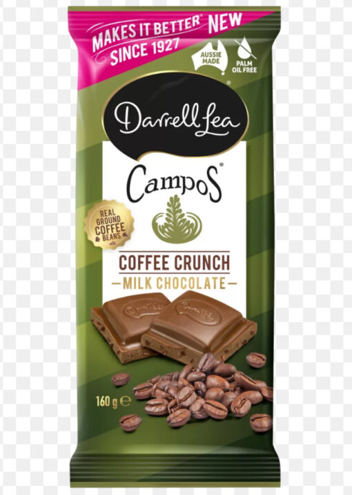 Darrell Lea Milk Chocolate Coffee Crunch Block