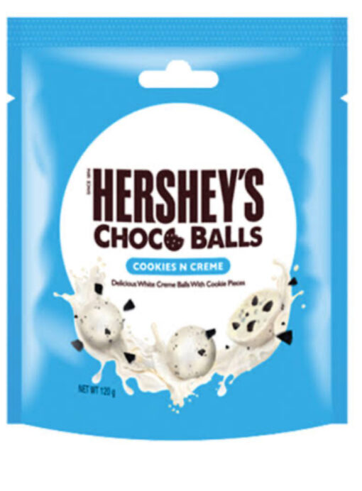 HERSHEY COOKIES N CREME CHOCO BALLS
