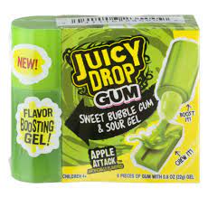 Juicy Drop Gum 22g ingredients jpeg