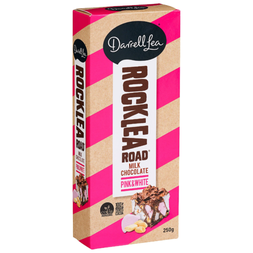 Darrell Lea Rocky Road PINK & WHITE 250g 1