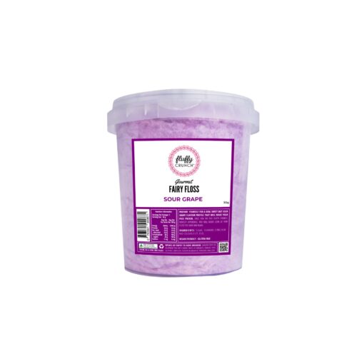 Fluffy Crunch Fairy Floss Sour Grape 50g 1