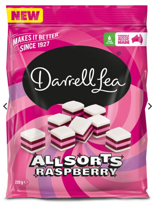 D/L Raspberry Allsorts 220g 1