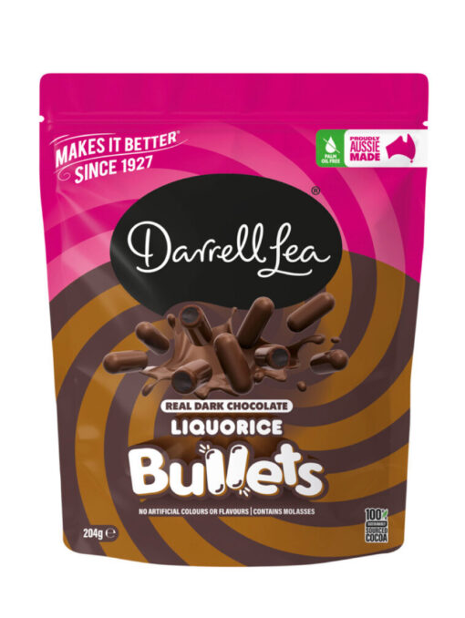 Darrell Lea BULLETS DARK Chocolate