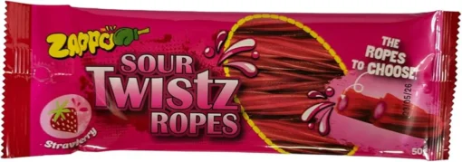 ZAPPO STRAWBERRY ROPES 50g 1