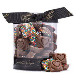 Charlotte Piper Milk Chocolate Hearts Sprinkles