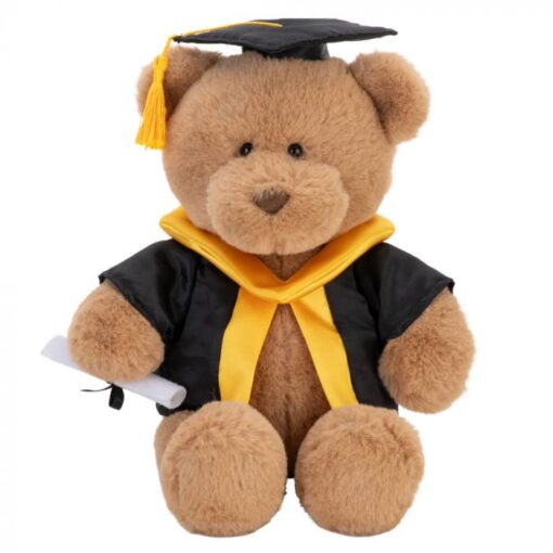 WITH HEART GRADUATION BEAR LARGE WITH SCROLL 24cm 1