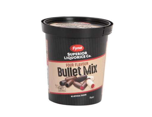 Fyna Superior Liquorice Bullet Mix Tub 700g 1