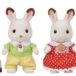 EPOCH Sylvanian Families FS-46 Chocolate Rabbit Family Dolls, Safety Toy Mark Certified, Toy for Ages 3 Years and Up, Dollhouse 1