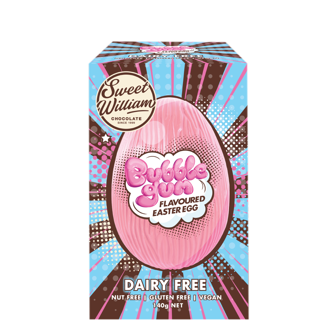 Sweet William Bubble Gum Egg 140g 1 Sweet William Bubble Gum Egg