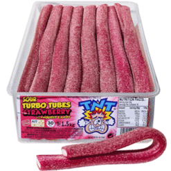 TNT TURBO TUBES SOUR STRAWBERRY 50G (30) (x 30 units)