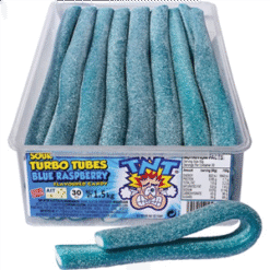 TNT TURBO TUBES SOUR BLUE RASPBERRY 50G (30) (x 30 units)