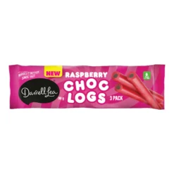 D/L RASPBERRY LIQ CHOC LOG 110G