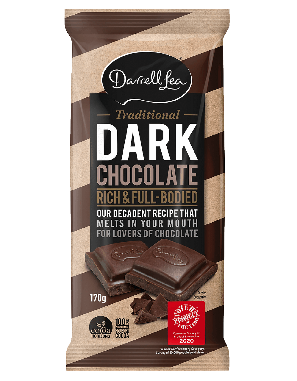 Darrell Lea Traditional Dark Chocolate 170g