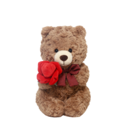 Bow Tie Valentine’s Bear Plush Toy – Cute Doll 29cm