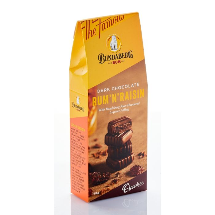 Chocolatier Bundaberg Rum&Raisin 110g