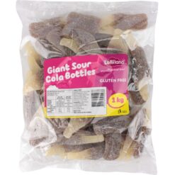 Giant Sour Cola Bottles 1kg