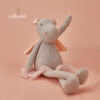Grey Angel Hippo Plush Toy in Pink Tutu 40cm 2
