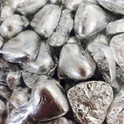 MILK CHOC HEARTS SILVER 500G