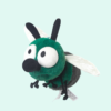 House Fly Insect Plush Toy 19cm 2