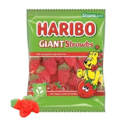 HARIBO GIANT STRAWBS 140G