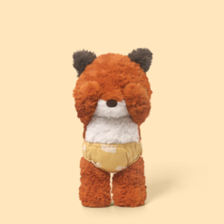 Shy Fox Plush Toy 35cm （Magnetic Hands & Face Design）