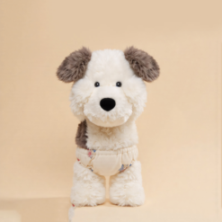 Shy Puppy Plush Toy 35cm （Magnetic Hands & Face Design）