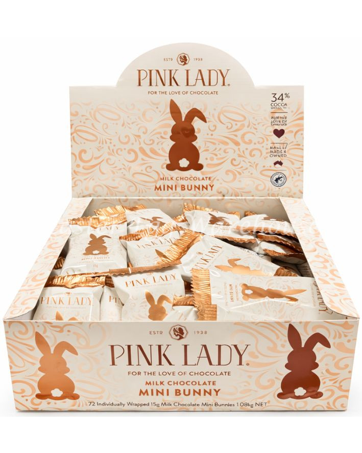Pink Lady Mini Bunny Solid Wrapped 15g (SINGLE) 1 Pink Lady Mini Bunny Solid Wrapped 15g (SINGLE)