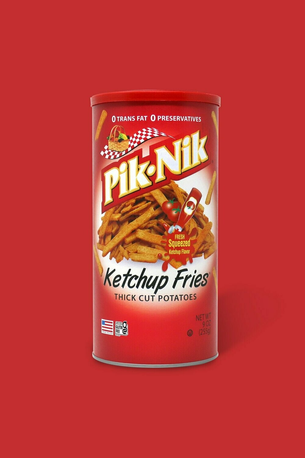 PIK NIK KETCHUP FRIES 255G 1 Pik-Nik Ketchup Fries thick cut potatoes 255g can