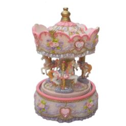 Carousel with Canopy and 3 Horse 16cm
