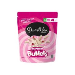 D/L White Chocolate Raspberry Liquorice Bullets 150g