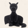 Welsh Dragon Plush Toy (Black, 47cm) 2