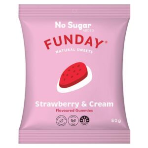 50G FUNDAY GUMMY STRAWBERRY AND CREAM