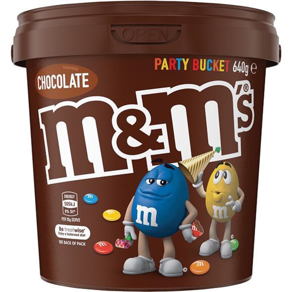 BUCKET M&M'S MILK 640G 1 BUCKET M&M'S MILK 640G