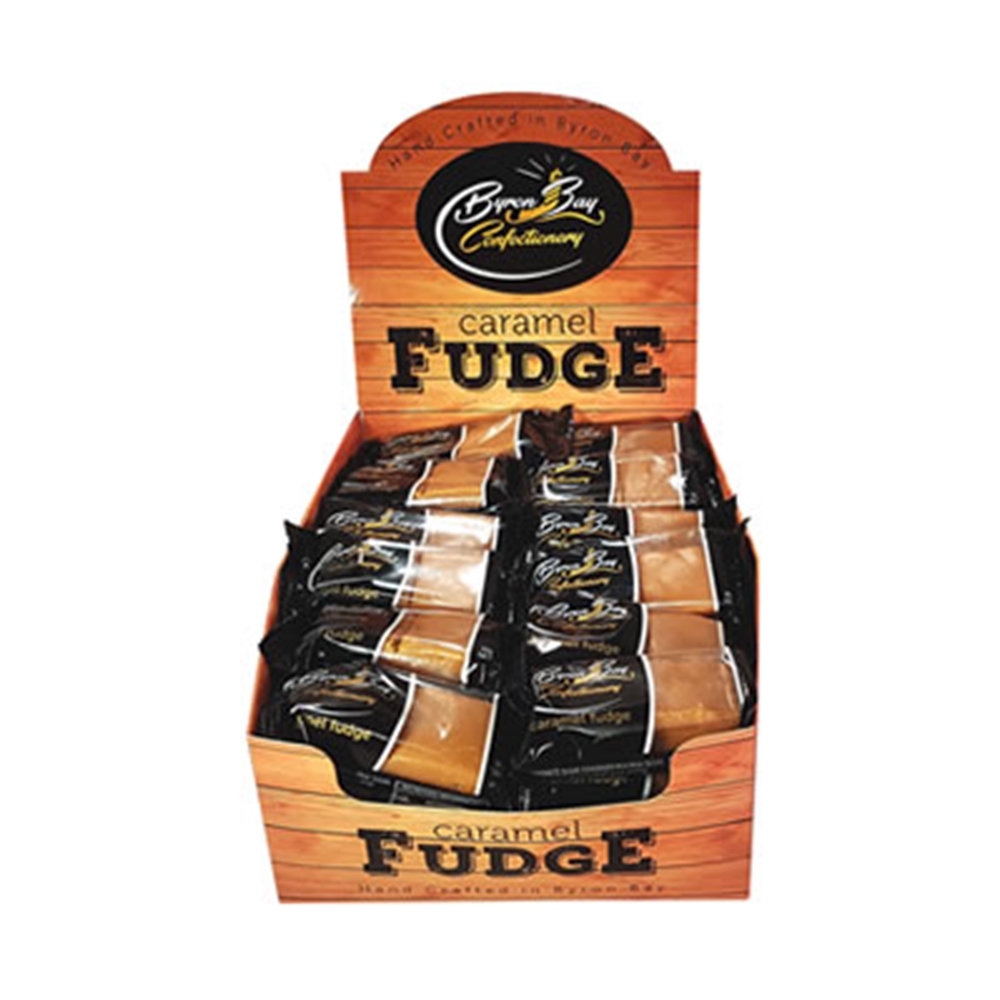 BYRON BAY FUDGE CARAMEL 40G (36) 1 BYRON BAY FUDGE CARAMEL 40G (36)