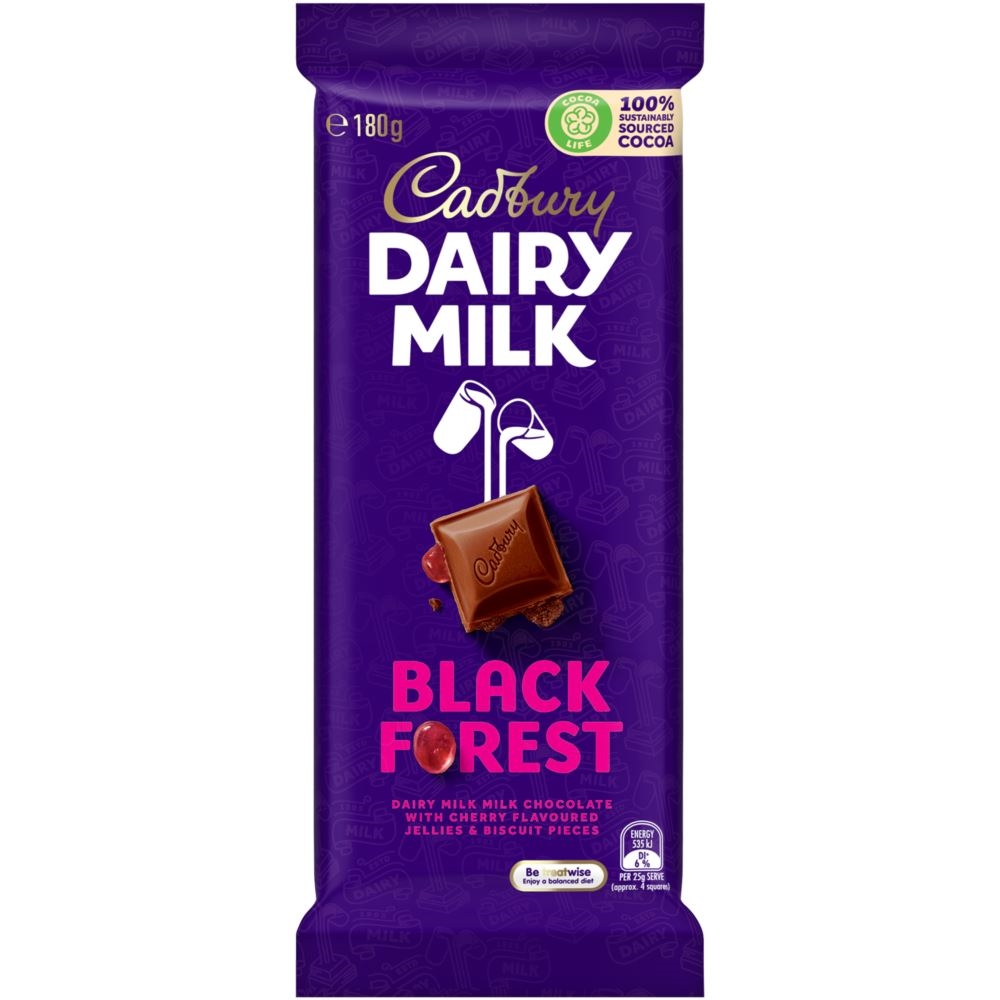 CADBURY BLACK FOREST BLOCK 180G (1) 1 CADBURY BLACK FOREST BLOCK 180G (1)