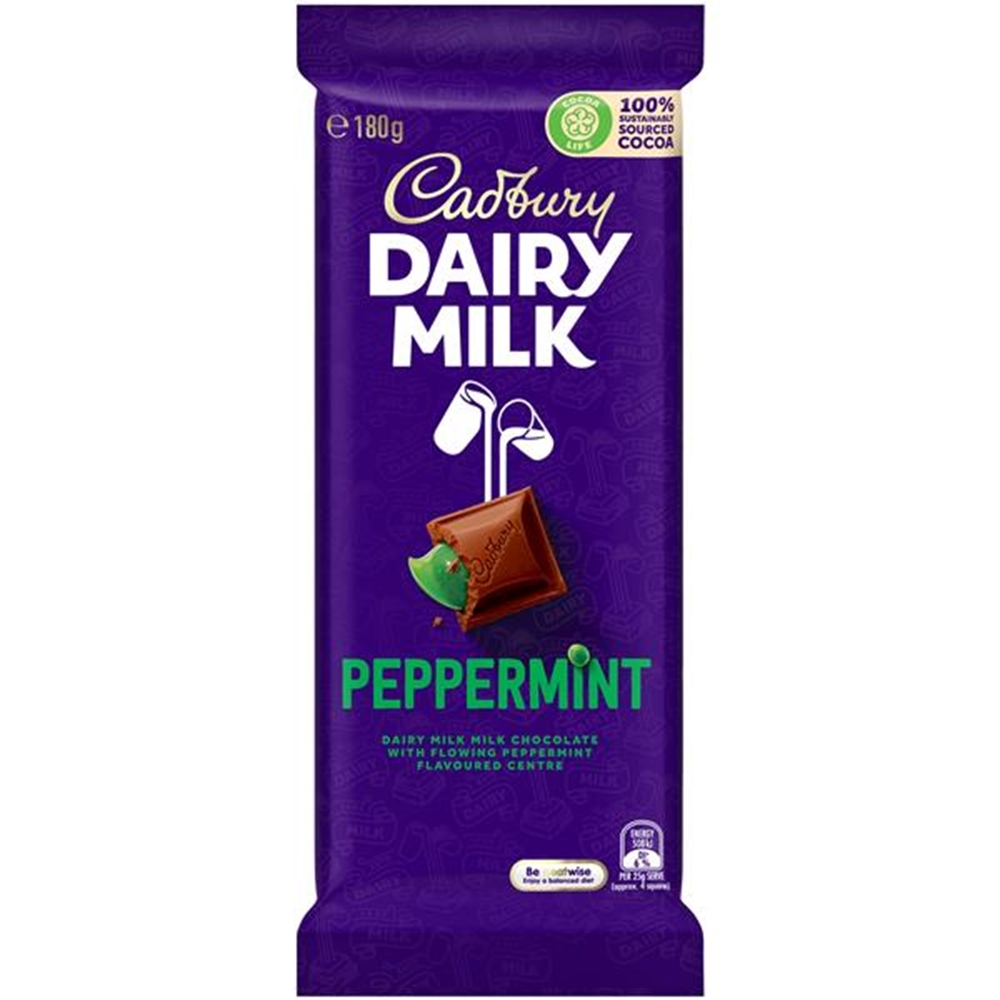 CADBURY PEPPERMINT BLOCK 180G (1) 1 CADBURY PEPPERMINT BLOCK 180G (1)